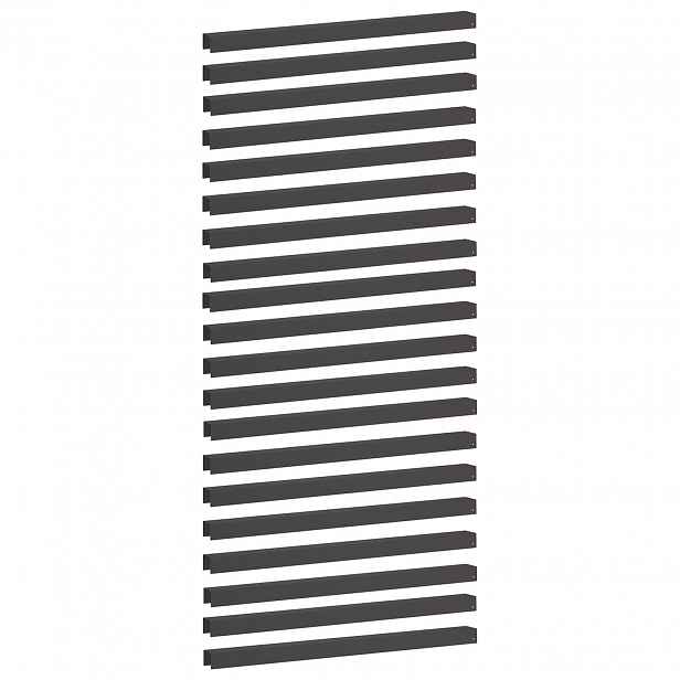 vidaXL Krycí profil na zahradní obruby 20 ks 100 x 6 x 5 cm Ocel Černá
