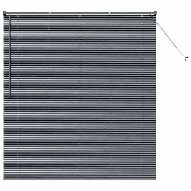 vidaXL Venet školní žaluzie Tmavě šedá 175 x 155 cm 25 mm Hliník