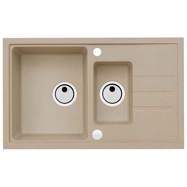 Alveus Intermezzo - Granitový dřez 78x48 cm, beige 1117053