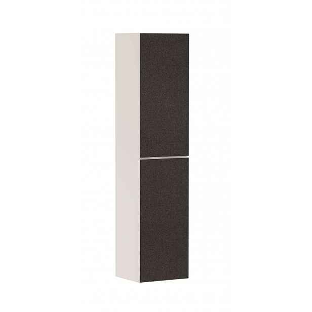 Hansgrohe Xevolos E - Vysoká skříňka, 40x176x36 cm, 2 dvířka, panty vpravo, matná béžová/textilní tmavá šedá 54222660