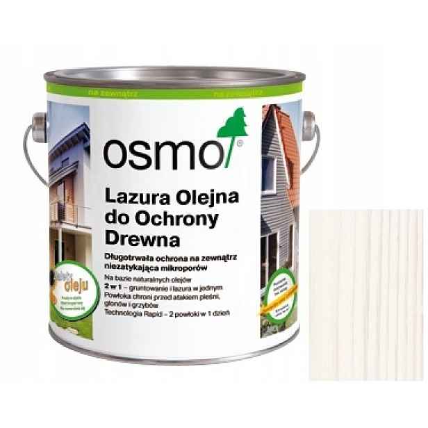 Osmo 900 0,75L Lazura na fasády Bílá Wawa