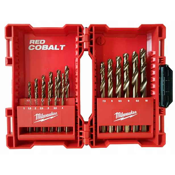 Sada kobaltových vrtáků do kovu Hss-g Red Cobalt 19 ks 4932352470