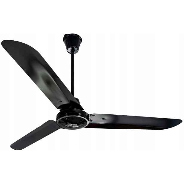 Stropní ventilátor 03.211 Černý 75W Průmyslový ventilátor
