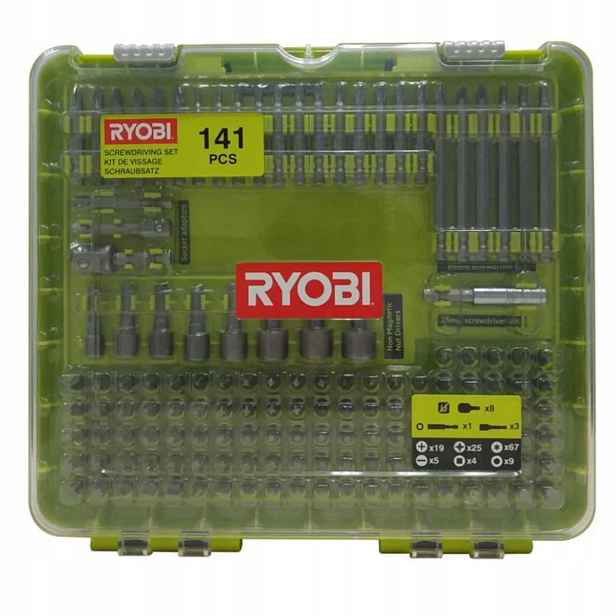Ryobi Sada šroubovacích bitů 141 prvků RAKD141