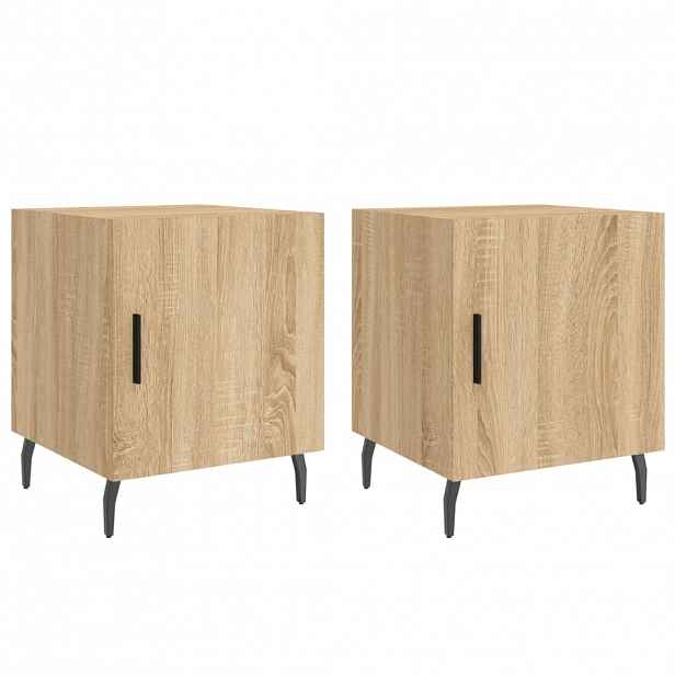 vidaXL Noční stolky 2 ks dub sonoma 40 x 40 x 50 cm kompozitní dřevo