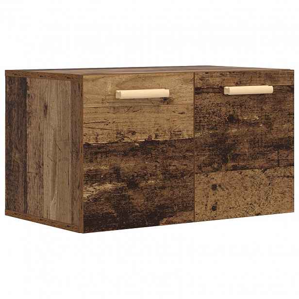 vidaXL Nástěnná skříňka Staré dřevo 60 x 36,5 x 35 cm Kompozitní dřevo