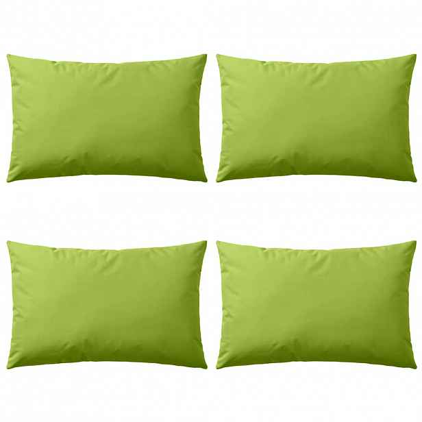 vidaXL Venkovní polštářky 4 ks 60x40 cm jablkově zelená