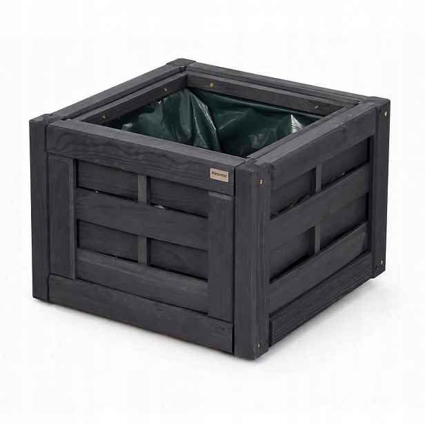 Dřevěný Zahradní Květináč, Čtvercový Zeleninový Záhon, Box Na Terasu, Balkon
