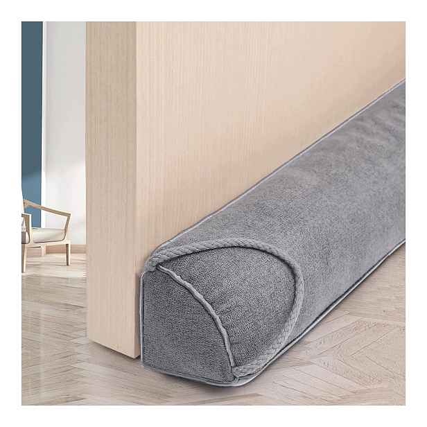 Dveřní zarážka Hootown omezovač průvanu, těsnění 102 cm, černá