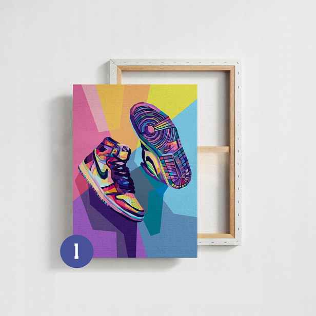 Obraz na plátně tenisky, boty, Jordan, Nike, AIr force 1, Různé 70x50 cm