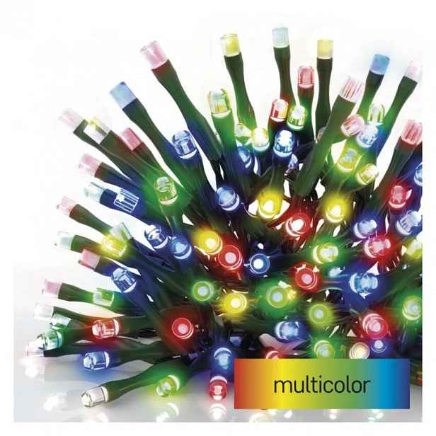 Led vánoční řetěz, 24 m, venkovní i vnitřní, multicolor, programy, časovač