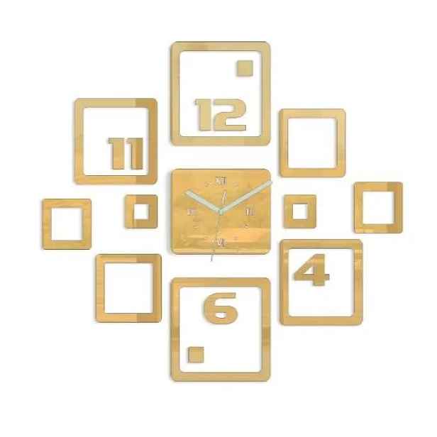 ModernClock 3D nalepovací hodiny Otto zlaté