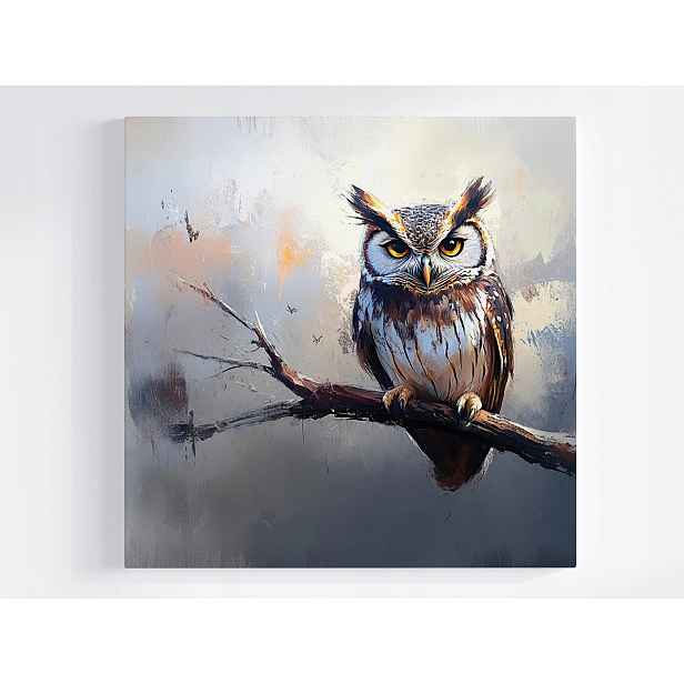 Obraz Na Plátně Canvas Příroda Ptačí Sova Výr Velký Portrét 50x50
