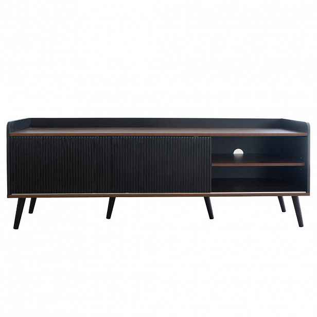 Urban Meuble TV STOLEK dekor dřevo a černá 160/40/58 cm