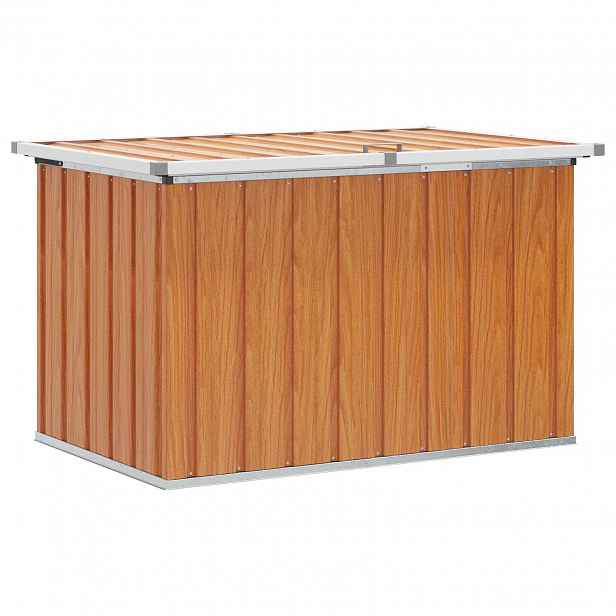 vidaXL Venkovní úložná krabice dřevo 109 x 67 x 65 cm Pozinkovaná ocel