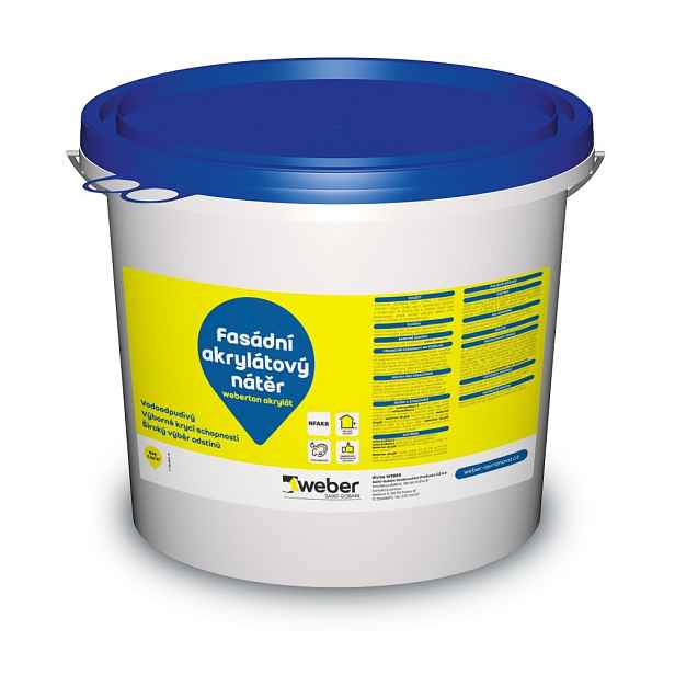 Barva fasádní weberton akrylát OR7D 25 kg