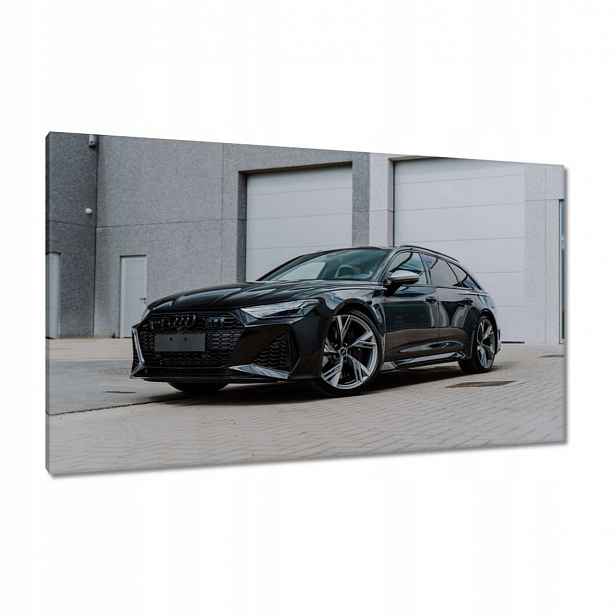 Obrazy 120x70 Černý automobil Audi