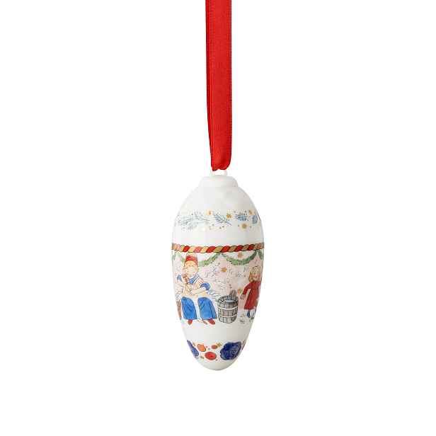 Rosenthal Porcelánová ozdoba na stromeček Šiška, Vánoční hostina, 8,5 cm 02262-727259-27826