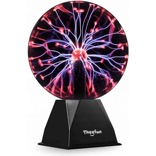 Theefun 20 cm magická plazmová elektrostatická koule, dotyk a zvuk