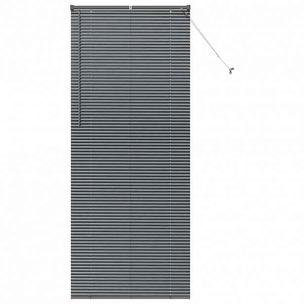 vidaXL Venet školní žaluzie Tmavě šedá 220 x 95 cm 25 mm Hliník