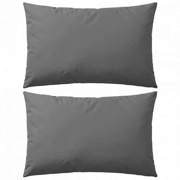 vidaXL Venkovní polštářky 2 ks 60x40 cm šedé