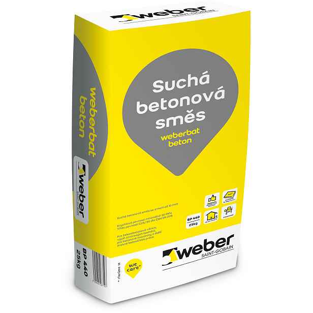 Beton C25/30 weberbat beton 25 kg