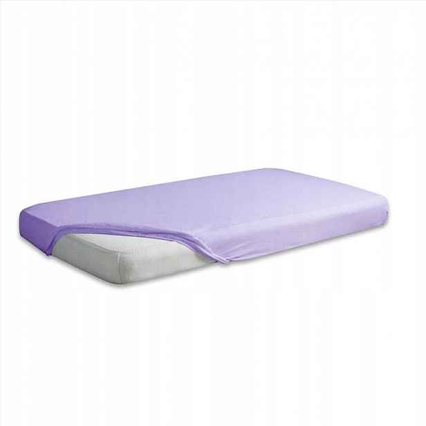Prostěradlo jersey s gumičkou 220x200 fialové světlé 19 Premium