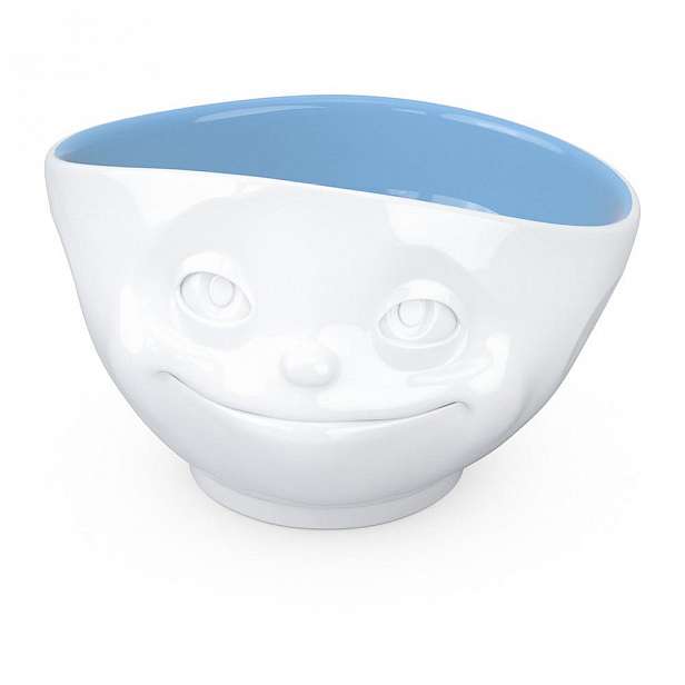 Bílo-modrá porcelánová zamilovaná miska 58products