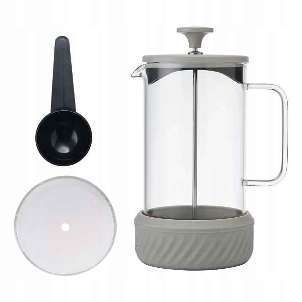 La Cafetière Zero Skleněný French Press, pro 8 šálků, 1 l, béžová