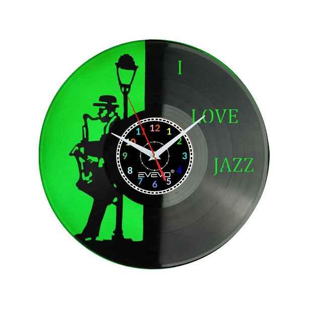 Love Jazz Hudba Saxofon Nápad na Dárek Nástěnná Dekorace z vinylové desky