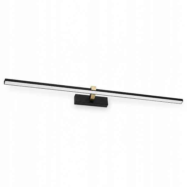 Obchodní vitrína Venus 24W 120 cm černo-zlatá Led lampa 4200K IP44 nástěnná