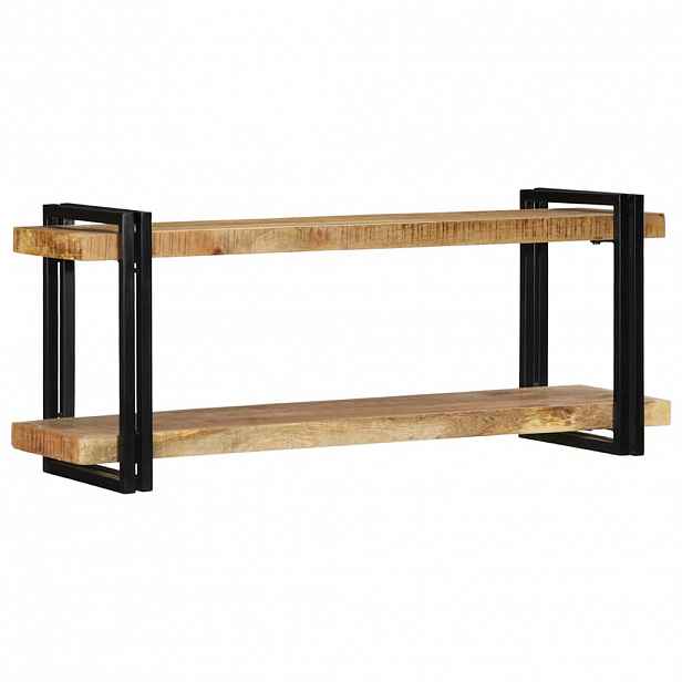 vidaXL Nástěnná police 110x33x45 cm masivní hrubý mangovník