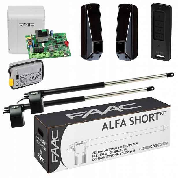 Faac Alfa Short Automat pro dvoukřídlou otevírací bránu dálkové ovládání Fds