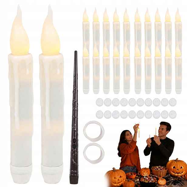 Halloween Svíčka Plovoucí Led Dekorace 24KS Kouzelná Hůlka Dálkové Ovládání