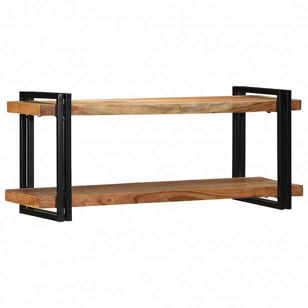 vidaXL Nástěnná police 110x33x45 cm masivní akáciové dřevo