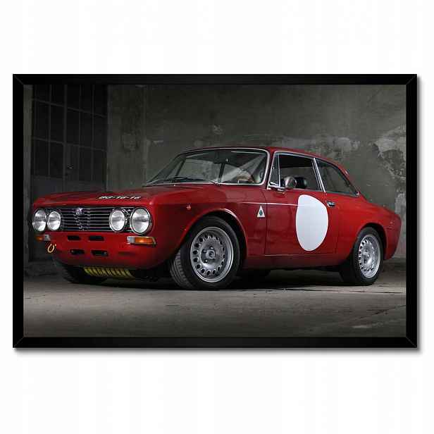 Plakáty v rámu 60x40 Červená Alfa Romeo