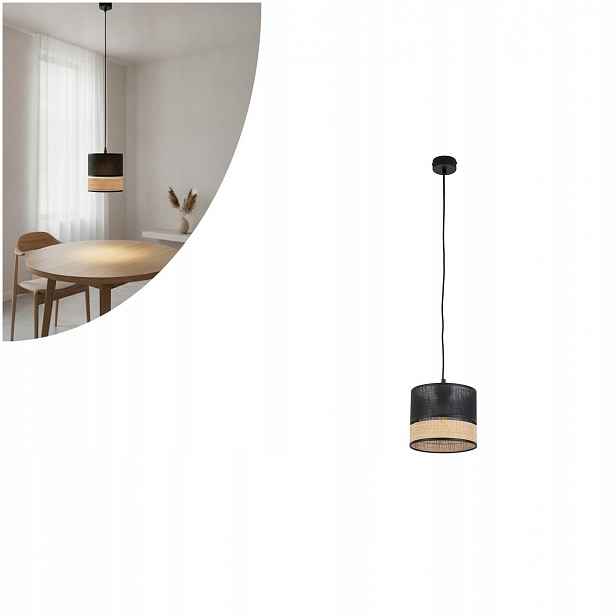 Černá závěsná lampa Paglia vintage nad jídelní stůl Tk Lighting