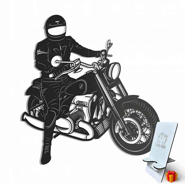 Dřevěný 3D obraz Bmw R18 Nástěnná Dekorace Dárek XL Dárek