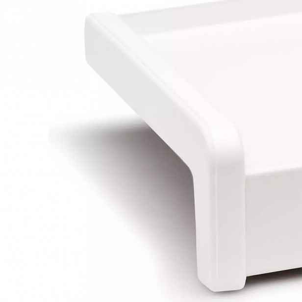 Koncovka PVC pro ocelový parapet bílé