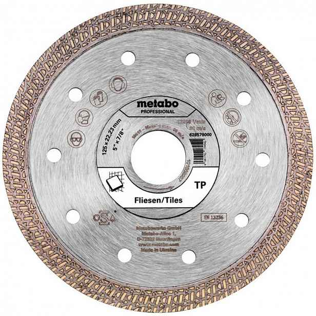 Metabo - Diamantový řezný kotouč na dlažbu a obklady 125x22,23 mm 628579000
