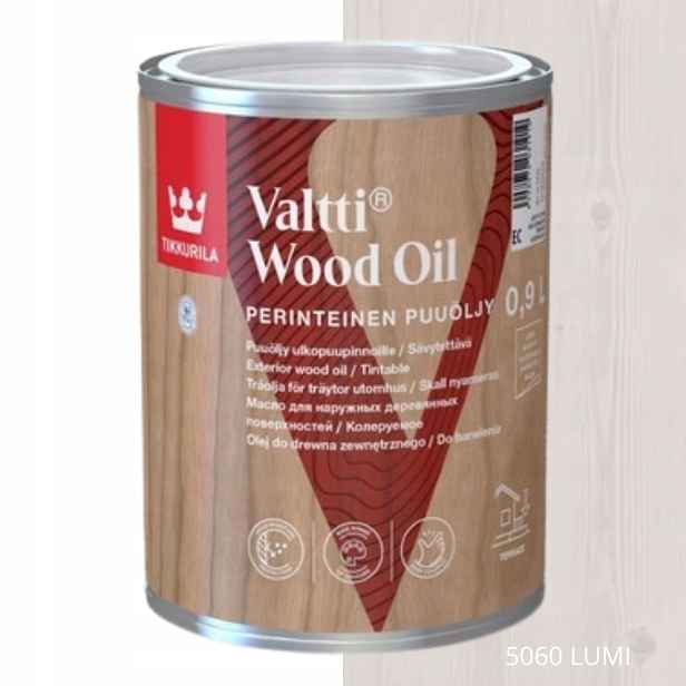 Tikkurila Valtti Wood Oil Olej Na Dřevo 0,9 L Barva 5060 Lumi