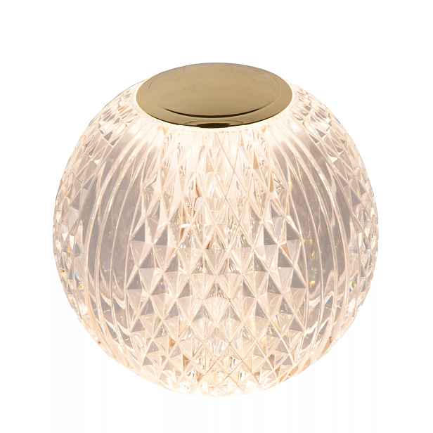 Lampa Lucide Cintra Led 2W, zlatá, Glasový design, stolní, IP20