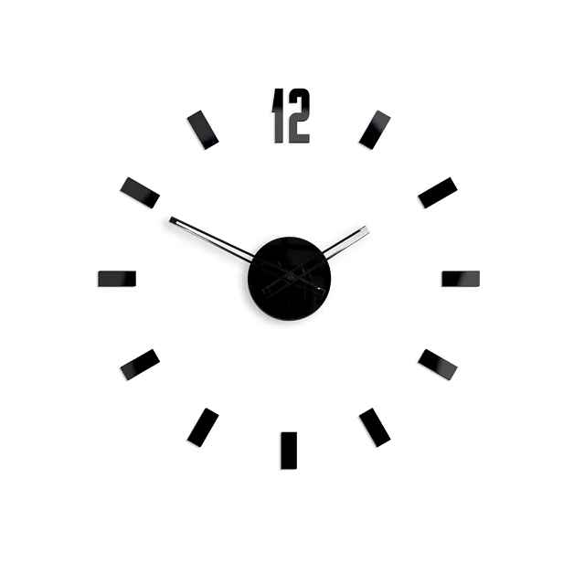 ModernClock 3D nalepovací hodiny Point černé