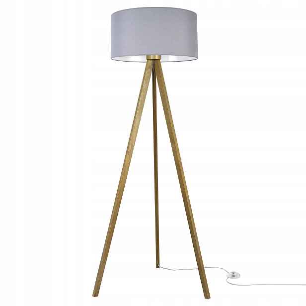 Stojací Lampa Trojnožková Dubová S Stínítkem Do Ložnice Obývacího Pokoje, Kvalita