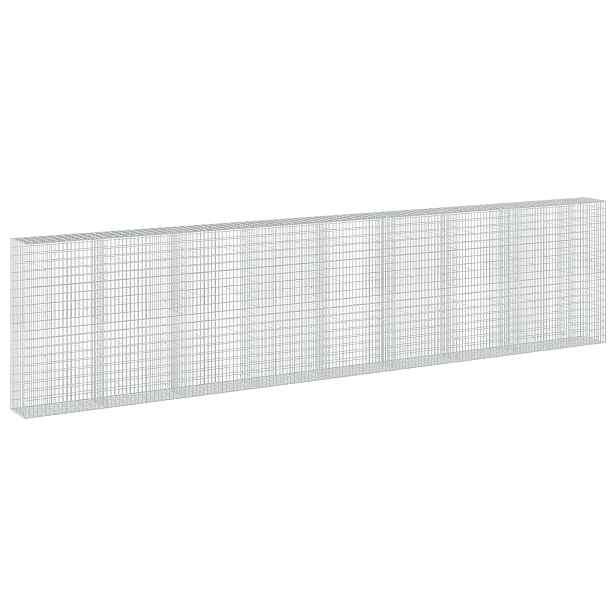 vidaXL Gabion s drátem 3,5 mm a síťkou 5x10 cm 850x50x200 cm