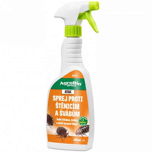 Atak - sprej proti štěnicím a švábům 400 ml/r