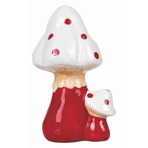 Keramická vánoční dekorace VDE Tivoli 1996 Fungo, výška 18,5 cm