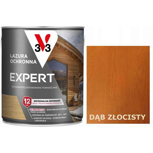 Lazura V33 Expert 12 Let Dub zlatý 5L