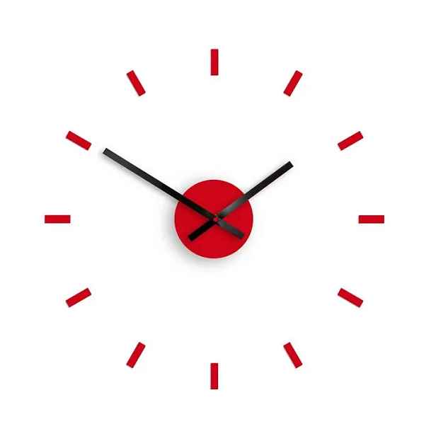ModernClock 3D nalepovací hodiny Punkt červené