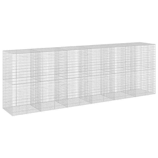 vidaXL Gabion s drátem 3,5 mm a síťkou 5x10 cm 600x100x200 cm